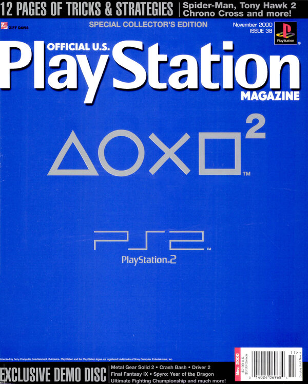 Official U.S. PlayStation Magazine Issue 038 (November 2000) cover